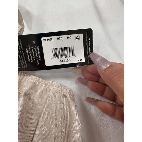 NWT Bali Satin Tracings Full-Figure Minimizer Bra DF3562 Size 36C Nude - Picture 6 of 7